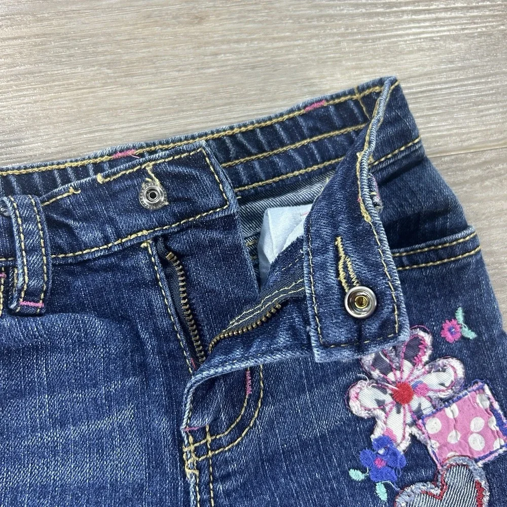 Vtg Est. 1989 The Children's‎ Place 2T Patchwork Straight Cuffed Jeans